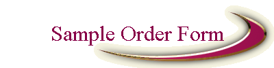 Sample Order Form